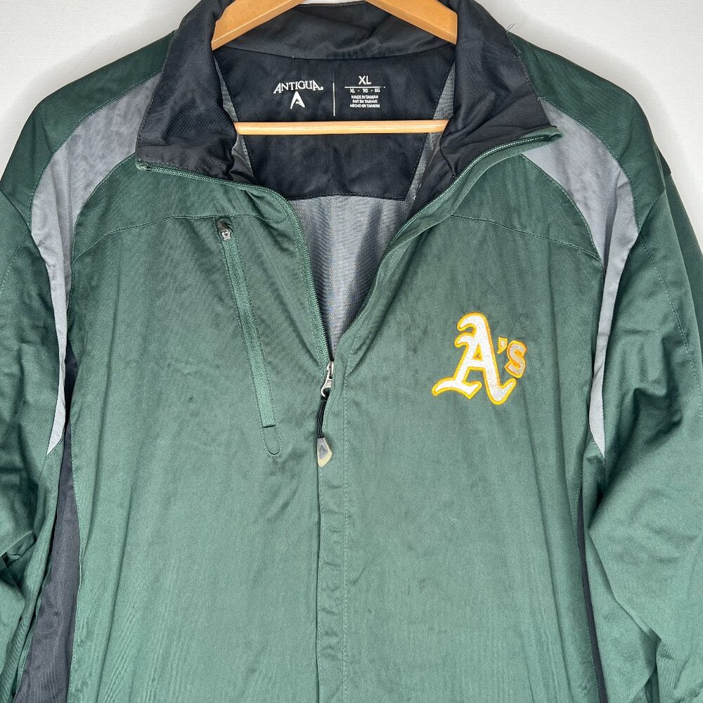 Vintage MLB Oakland Athletics A's Antigua Jacket Windbreaker - Picture 2 of 6